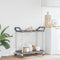 vidaXL - Trolley - 2-laags - 99x50x97 - cm - aluminium - grijs