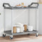 vidaXL - Trolley - 2-laags - 99x50x97 - cm - aluminium - grijs