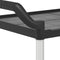 vidaXL - Trolley - 2-laags - 99x50x97 - cm - aluminium - zwart
