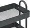vidaXL Trolley 3-laags 43x34x79 cm staal antracietkleurig