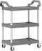 vidaXL - Trolley - 3-laags - 81x41x92 - cm - aluminium - grijs