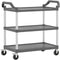 vidaXL - Trolley - 3-laags - 99x50x96 - cm - aluminium - grijs