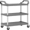 vidaXL - Trolley - 3-laags - 99x50x96 - cm - aluminium - grijs