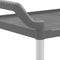 vidaXL - Trolley - 3-laags - 99x50x96 - cm - aluminium - grijs