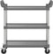 vidaXL - Trolley - 3-laags - 99x50x96 - cm - aluminium - grijs