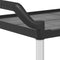 vidaXL - Trolley - 3-laags - 99x50x96 - cm - aluminium - zwart