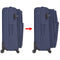 vidaXL - Trolleyset - marineblauw - 3-delig