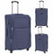 vidaXL - Trolleyset - marineblauw - 3-delig