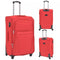 vidaXL - Trolleyset - rood - 3-delig