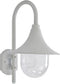 vidaXL Tuin wandlamp E27 42 cm aluminium wit