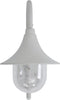vidaXL Tuin wandlamp E27 42 cm aluminium wit