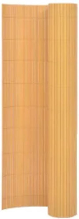 vidaXL - Tuinafscheiding - dubbelzijdig - 110x300 - cm - geel