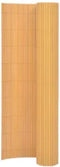 vidaXL - Tuinafscheiding - dubbelzijdig - 110x300 - cm - geel