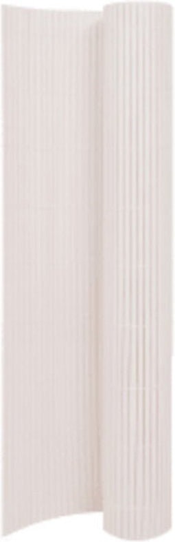 vidaXL - Tuinafscheiding - dubbelzijdig - 110x300 - cm - wit