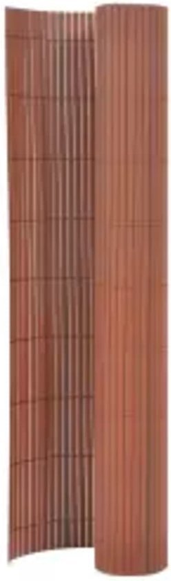 vidaXL-Tuinafscheiding-dubbelzijdig-110x400-cm-bruin