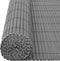 vidaXL - Tuinafscheiding - dubbelzijdig - 110x400 - cm - grijs