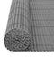 vidaXL - Tuinafscheiding - dubbelzijdig - 110x500 - cm - grijs