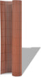 vidaXL - Tuinafscheiding - dubbelzijdig - 90x300 - cm - PVC - bruin