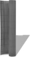 vidaXL - Tuinafscheiding - dubbelzijdig - 90x300 - cm - PVC - grijs