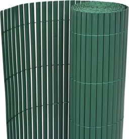 vidaXL - Tuinafscheiding - dubbelzijdig - 90x300 - cm - PVC - groen
