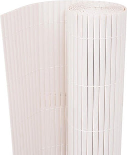 vidaXL - Tuinafscheiding - dubbelzijdig - 90x300 - cm - wit