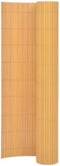 vidaXL - Tuinafscheiding - dubbelzijdig - 90x400 - cm - geel