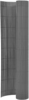 vidaXL - Tuinafscheiding - dubbelzijdig - 90x400 - cm - grijs