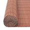 vidaXL - Tuinafscheiding - dubbelzijdig - 90x500 - cm - PVC - bruin