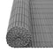 vidaXL - Tuinafscheiding - dubbelzijdig - 90x500 - cm - PVC - grijs