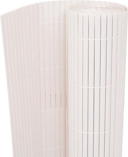 vidaXL - Tuinafscheiding - dubbelzijdig - 90x500 - cm - wit