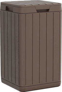 vidaXL - Tuinafvalbak - 38x38x65 - cm - polypropeen - bruin