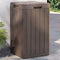 vidaXL - Tuinafvalbak - 38x38x65 - cm - polypropeen - bruin