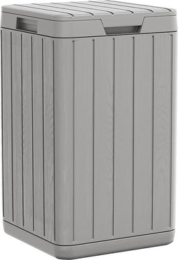 vidaXL - Tuinafvalbak - 38x38x65 - cm - polypropeen - grijs