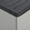 vidaXL - Tuinafvalkast - 68x40x85 - cm - polypropeen - grijs - en - zwart