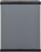 vidaXL - Tuinafvalkast - 68x40x85 - cm - polypropeen - grijs - en - zwart