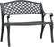 vidaXL - Tuinbank - 102 - cm - gietaluminium - zwart