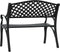 vidaXL - Tuinbank - 102 - cm - gietaluminium - zwart