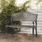 vidaXL - Tuinbank - 102 - cm - gietaluminium - zwart