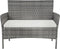vidaXL - Tuinbank - 105 - cm - poly - rattan - grijs
