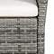 vidaXL - Tuinbank - 105 - cm - poly - rattan - grijs