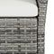 vidaXL - Tuinbank - 105 - cm - poly - rattan - grijs