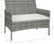 vidaXL - Tuinbank - 105 - cm - poly - rattan - grijs