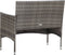 vidaXL - Tuinbank - 105 - cm - poly - rattan - grijs