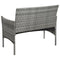 vidaXL - Tuinbank - 105 - cm - poly - rattan - grijs
