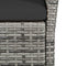 vidaXL - Tuinbank - 105 - cm - poly - rattan - grijs