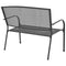 vidaXL - Tuinbank - 108 - cm - staal - en - mesh - antraciet
