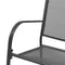 vidaXL - Tuinbank - 108 - cm - staal - en - mesh - antraciet