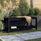 vidaXL - Tuinbank - 108x35x45 - cm - massief - grenenhout - zwart