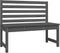 vidaXL - Tuinbank - 109 - cm - massief - grenenhout - grijs