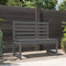 vidaXL - Tuinbank - 109 - cm - massief - grenenhout - grijs